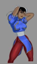 cheshire chun-li_(cosplay) clothed crossover dc dc_comics jade_nguyen pantyhose something_unlimited street_fighter sunsetriders7 young_justice