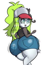 big_ass big_butt bubble_butt cap cosplay fat_ass game_freak hat huge_ass large_ass meloetta meloetta_(aria_form) nintendo pokemon