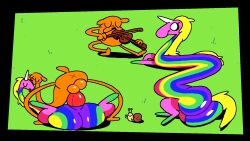 adventure_time big_ass furry huge_ass jake_the_dog lady_rainicorn sex superiorfox tagme toony