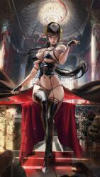 assassin big_breasts outfit sakimichan spy_x_family stiletto_(weapon) thighs thorn_princess weapon yor_briar