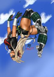 1girls bunny_tail busty dark-skinned_female dark_skin female female_only fully_clothed jtt_artz katsuki_bakugou katsuki_bakugou_(cosplay) mask miruko my_hero_academia rumi_usagiyama skin_tight solo solo_female thick_thighs tight_clothing