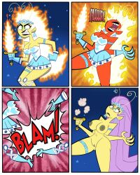 1girls 2022 alien_girl armor ass big_breasts clothing codykins123 comedy female funny humor name_drop nickelodeon nipples nude_female princess_mandie reference solo_focus straight_hair tagme the_fairly_oddparents wardrobe_malfunction weapon