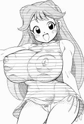 big_breasts big_nipples bimbo breasts cameltoe cute dress dress_lift hokuto_(artist) hokuto_(tokuho) huge_areola huge_areolae huge_breasts huge_nipples impossible_clothes impossible_clothing impossible_dress impossible_shirt large_breasts large_nipples looking_at_viewer nipples panties shirt short_dress short_skirt skirt_lift smile tagme thong tight tight_clothes tight_clothing tight_dress tight_shirt