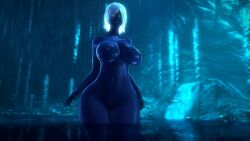 1girls 3d animated areolae athletic_female big_breasts blue_skin breasts dark-skinned_female dark_elf dark_skin drow elf elf_female fallen_throne female female_only large_breasts looking_at_viewer nipples noname55 nude queen_nualia sound source_filmmaker tagme thick_thighs video wide_hips