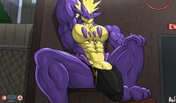 1boy abs amped_toxtricity biceps furry hyper hyper_balls hyper_bulge hyper_genitalia hyper_penis hyper_testicles male male_focus male_only masterelrest muscle muscles muscular muscular_arms muscular_ass muscular_back muscular_legs muscular_male muscular_thighs nipples pecs pokemon solo toxtricity veins veiny_penis