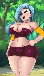 anne_(mokushiroku_no_yonkishi) big_ass big_breasts big_butt blue_hair chimeraindura curvy_female curvy_figure mokushiroku_no_yonkishi nanatsu_no_taizai thick_pussy thick_thighs voluptuous