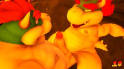 3d_(artwork) aged_up anal anal_sex anthro anthro_on_anthro anthro_penetrated anthro_penetrating anthro_penetrating_anthro anthrofied balls ballsack bara bottomless bottomless_male bowser bowser_jr. completely_nude completely_nude_male cum_drip erect_nipples erect_penis erection father_and_son gay gay_sex incest looking_at_partner looking_pleasured male male_only male_penetrated male_penetrating male_penetrating_male mario_(series) muscular muscular_anthro muscular_male nipples nude nude_male pecs pectorals penetration penis penis_out saiyangoku4_(artist) sfm slightly_chubby source_filmmaker yaoi