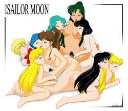 6+girls 9girls ami_mizuno ass bishoujo_senshi_sailor_moon blonde_hair blue_hair bow breast_sucking breasts brown_hair closed_eyes double_breast_sucking everyone female female_only green_hair group_sex hairbow haruka_tenou hotaru_tomoe human long_hair lowres makoto_kino michiru_kaiou minako_aino multiple_girls nipples nude nude_female open_mouth orgy pubic_hair purple_hair pussy rei_hino s2x setsuna_meiou short_hair small_breasts usagi_tsukino yuri