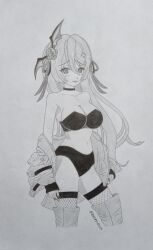 1girls 2022 belfedium breasts female female_only hair_ornament himea_d'almaria long_hair looking_at_viewer solo solo_female thighs traditional_art traditional_drawing_(artwork) traditional_media traditional_media_(artwork) twitter_username virtual_youtuber wactor wactor_es wactor_production