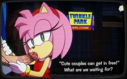 1boy 1girls amy_rose animated balls blowjob deepthroat edit erection fellatio female gklewdits hecticarts male penis penis_out sonic_(series) sonic_adventure sonic_man straight tagme