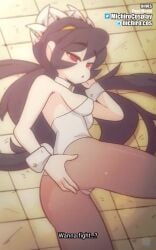 1girls 2d animated armpits ass ass_grab ass_massage black_hair breasts bunny_girl bunnysuit collar diives female female_only female_penetrated filia_(skullgirls) leggings leotard no_sound on_side pantyhose presenting red_eyes samson_(skullgirls) short_playtime shorter_than_10_seconds shorter_than_30_seconds skullgirls solo solo_focus thick_thighs vertical_video video white_panties