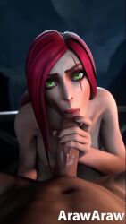 10_seconds 1boy 1girls 3d animated arawaraw areola athletic_female blender blowjob duo duo_focus eye_contact fellatio female green_eyes handjob human katarina_du_couteau large_breasts large_penis league_of_legends lerico213 light-skinned_female light_skin male moaning nipples oral oral_sex pale-skinned_female penis petite pov red_hair riot_games shorter_than_10_seconds sound video