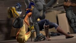 3d angry bondage carmelita_fox handcuffs implied_oral lolla4567 male oral rape restrained sly_cooper_(series) smooth_fur