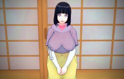 1girls 3d big_breasts boruto:_naruto_next_generations breasts busty curvaceous curves curvy curvy_body curvy_female curvy_figure female female_focus huge_breasts hyuuga_hinata large_breasts milf naruto sakucole voluptuous