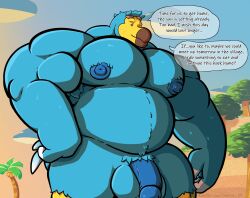 animal_crossing animal_crossing_new_horizons anthro balls bara big_pecs dodo drakita77_(artist) furry gay male male_only muscles muscular nintendo overweight penis sunglasses sunglasses_on_head talking_to_viewer wilbur_(animal_crossing)