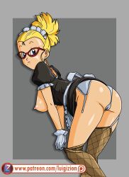 dragon_ball dragon_ball_z luigizion maid_uniform miss_hamilton tagme