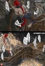 1girls 2boys armor bad_art big_breasts big_penis blowjob clothing creampie crucible_knight cum cum_in_pussy cum_inside defeated defeated_heroine dialogue dominant dominant_female dominant_male domination domination_loss elden_ring faceless_character faceless_male forced forced_yaoi fromsoftware gauntlets hair_grab horn horns iiimp light-skinned_female light-skinned_male light_skin nipples penis prostate_orgasm prostate_stimulation rape red_hair revenge reverse_rape shield speech_bubble spitroast sword tail tarnished text threesome wings x-ray yaoi