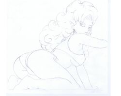 ass dragon_ball female luigizion panties tagme underwear zangya