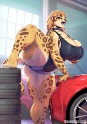 big_breasts breasts female furry pantheradraws tagme