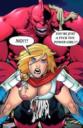 amanda_conner angry begging_for_mercy clipervartist_(artist) dc dc_comics defeated defeated_superheroine despero doomed_superheroine fucktoy monster_rape one_breast_out overpowered power_girl rape raped_superheroine screaming screaming_in_agony superman_(series) tagme torn_clothes