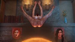 3d 3d_(artwork) 3girls beheaded blender blender_(software) blood ciri decapitation guro headless masterkabal severed_head taxidermy the_witcher the_witcher_(series) the_witcher_3:_wild_hunt triss_merigold yennefer