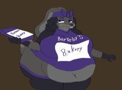 anthro ass belly belly_button breasts bunny dahliathefox fanart furry furry_only hyper hyper_ass hyper_breasts mama_rabbit_(tmftw) mother navel obese rabbit rabbit_humanoid the_man_from_the_window wide_hips zed_technician_games