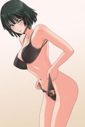 1girls aruman belly belly_button big_ass big_breasts big_butt blush boots bra breasts bush clothed curvaceous curvy curvy_female curvy_figure dress dress_lift eye_contact female female_focus female_only female_pubic_hair front_view fubuki_(one-punch_man) green_eyes green_hair kneeling legs legs_together light-skinned_female light_skin lingerie lips lipstick looking_at_viewer midriff navel on_knees one-punch_man panties pubic_hair pussy_peek slim slim_waist solo solo_female solo_focus thighs thin_waist thong underwear voluptuous