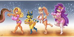 abstract_background animal_crossing ankha ankha_(animal_crossing) anthro ape areola_slip areolae ass barely_visible_genitalia barely_visible_pussy bent_over big_breasts big_lips bikini bimbo blonde_hair blue_eyes blush bra breasts brown_fur candy_kong cleavage crossover disney donkey_kong_(series) eyelashes eyeshadow feline female female_only front_view fur furry furry_only garter_straps gigantic_breasts hedgehog hi_res huge_breasts hypnosis kaa kaa_eyes kong large_areolae lipstick lola_bunny long_hair looking_at_viewer mammal michiyoshi micro_bikini mind_control nintendo nipple_bulge panties pink_lipstick primate queen_aleena rabbit signature smile solo sonic_(series) space_jam stockings the_jungle_book thick_thighs tongue tongue_out warner_brothers wide_hips