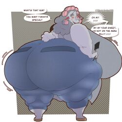 beware_the_shadowcatcher big_ass big_breasts breasts bubble_butt female furry gilf huge_ass mature_female maude_(bts) sheep shortstack sketchyboi08 zed_technician_games