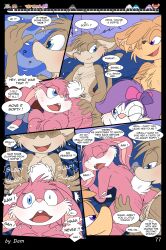 3_toes 4_fingers anthro babs_bunny breasts buster_bunny clothed clothing comic dam_(artist) dialogue english_text feet female fifi_la_fume fingers group hi_res lagomorph leporid male mammal mephitid page_77 plantigrade rabbit skunk speech_bubble straight_hair text tiny_toon_adventures toes toons toony train vehicle warner_brothers