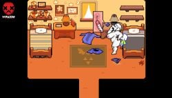 animated asriel_dreemurr cheating_wife deltarune incest mayin milf mother_and_son pixel_art size_difference tagme toriel