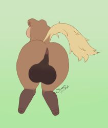 1futa anthro anus ass back back_view backsack balls big_balls big_breasts breasts dickgirl digital_media_(artwork) equid equine furry futa_only futa_sans_pussy futanari genitals hi_res horse huge_balls huge_breasts mammal nude oliversart solo thick_thighs wide_hips