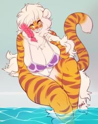 anthro big_breasts bikini breasts buxbi buxbi_(character) cow_print female tagme