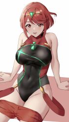 1girls alternate_costume amayo_thranana breasts female female_only nintendo official_alternate_costume pyra solo xenoblade_(series) xenoblade_chronicles_2