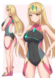 6oryo_illust ass breasts female female_only mythra_(xenoblade) nintendo solo tagme xenoblade_(series) xenoblade_chronicles_2