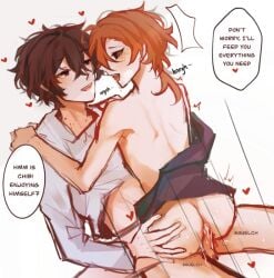 artist_request bungo_stray_dogs chuuya_nakahara dazai_osamu male male_only vampire yaoi