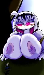 big_breasts female female_only fnf_entity fnf_mods friday_night_funkin friday_night_funkin_mod giant_breasts giantess glowing_eyes hhorsee10 looking_down newgrounds nikusa_(sugarratio) nikusa_x_tabi tabi_(homskiy)