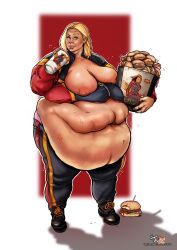 1girls aloysius bbw big_breasts breasts brie_larson burger celebrity disgusting fat fat_woman female food food_stains gross morbidly_obese morbidly_obese_female nipples obese obese_female overweight overweight_female slob weight_gain