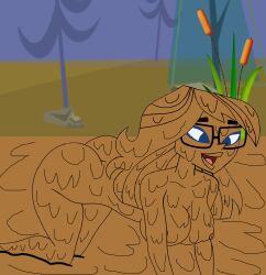 covered_in_mud edit ellody_(tdi) female female_only mud muddy naked nude solo tagme the_ridonculous_race total_drama_island