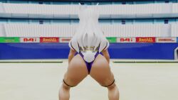 1girls 3d animated ass big_ass big_butt butt curvy curvy_body curvy_female curvy_figure curvy_hips dark-skinned_female dark_skin dat_ass female female_only kishi large_ass mindless miruko my_hero_academia no_sound round_ass rumi_usagiyama shaking_ass shaking_butt showing showing_ass solo thick_ass twerking video white_hair wide_hips