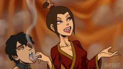 avatar_the_last_airbender azula breasts brother_and_sister burn_scar chained chains cigarette cleavage clothing femdom hatebit human_ashtray implied_incest incest malesub perky_breasts princess robe royalty scar siblings small_breasts smoking zucest zuko