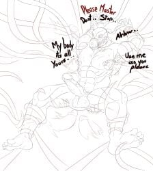 balls demon dick elias_ainsworth erection gay gflouf horns male male_only multiple_penises muscular muscular_male nipples nude pecs sex sketch submissive_male tentacle tentacle_sex the_ancient_magus_bride