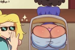 2girls amphibia ass ass_focus big_ass big_butt big_thighs bottom_heavy bubble_ass bubble_butt fat_ass fat_butt female_focus females females_only huge_ass huge_butt huge_hips huge_thighs j8fraph large_ass large_butt milf mrs._boonchuy multiple_girls oum_boonchuy sasha_waybright thick_ass wide_hips yuri