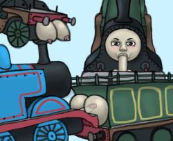 ambiguous_penetration artist_request emily_the_emerald_green_engine oral pool788 thomas_and_friends thomas_the_tank_engine unseen_male_face why wtf