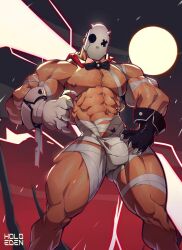 balls bara bulge gay halloween holo_eden male male_only mummy muscles muscular penis solo solo_male