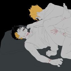 2boys bent_over blood boruto:_naruto_next_generations duo duo_focus gay gege_(artist) hickey kawaki kneeling lying_down lying_on_back male male/male male_only missionary missionary_position multiple_boys multiple_males naruto naruto_(series) penis sex uzumaki_boruto yaoi