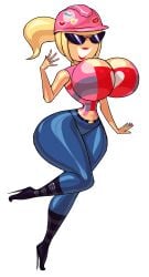 construction_helmet construction_worker high_heels hourglass_figure hyper_hourglass knick_knack noonun original_character sunny_miami tagme wide_hips