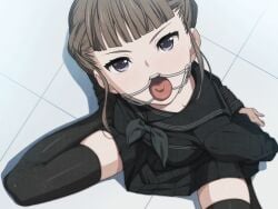 ahe_gao ahegao animated arms_tied_behind_back blue_eyes bondage brown_hair clamp clockup color colored crying crying_with_eyes_open dental_gag euphoria euphoria_(clockup) gag gagged game_cg hamashima_shigeo injection manaka_nemu official_art peeing peeing_on_floor peeing_self pissing_on_floor syringe tagme takatou_keisuke tears teen teen_boy teen_girl teenage teenage_boy teenage_girl teenager urinating urinating_female urination urine urine_pool young