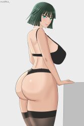 1girls 2022 artist_signature ass ass_focus back back_view big_ass big_breasts big_butt blush bra breasts butt_crack butt_focus clothed clothing color curvaceous curvy curvy_body curvy_figure dark_green_hair dark_hair eye_contact female female_focus female_only fubuki_(one-punch_man) green_eyes green_hair hips huge_ass huge_breasts large_ass large_breasts legs legs_together light-skinned_female light_skin lingerie lips lipstick looking_at_viewer mattez_ medium_hair necklace one-punch_man panties plump pose short_hair side_view sideboob smile smiling smiling_at_viewer smirk solo solo_female solo_focus standing stockings thick thick_ass thick_legs thick_thighs thin_waist thong toned toned_female underwear voluptuous waist white_background wide_hips