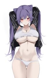 keqing (genshin impact) from calvin klein by haku (liiixixixiii)